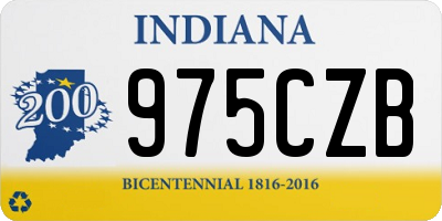 IN license plate 975CZB