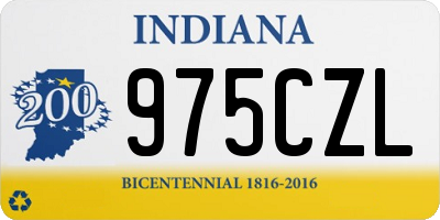 IN license plate 975CZL