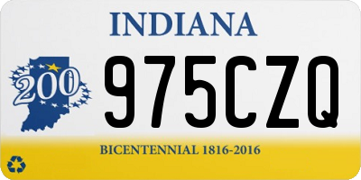 IN license plate 975CZQ