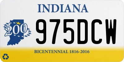 IN license plate 975DCW