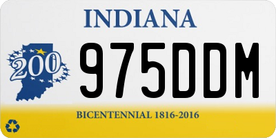 IN license plate 975DDM