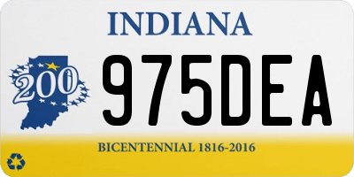 IN license plate 975DEA