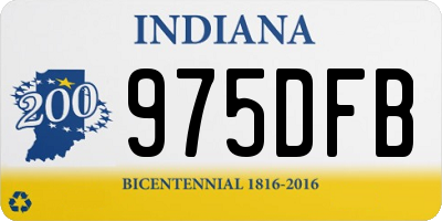 IN license plate 975DFB