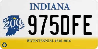 IN license plate 975DFE