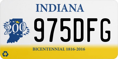IN license plate 975DFG