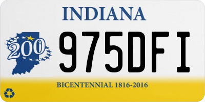 IN license plate 975DFI