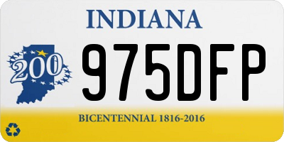 IN license plate 975DFP