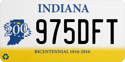IN license plate 975DFT