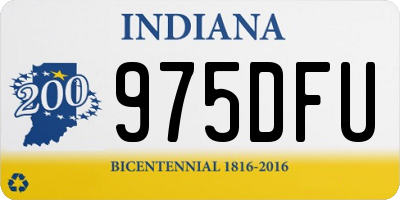 IN license plate 975DFU