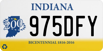 IN license plate 975DFY