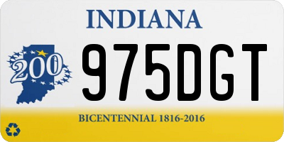 IN license plate 975DGT