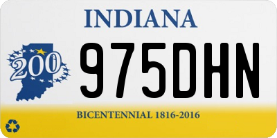 IN license plate 975DHN