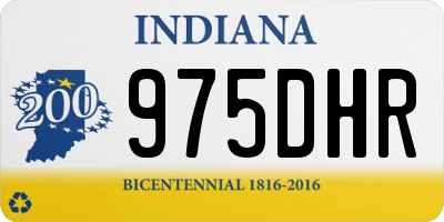 IN license plate 975DHR