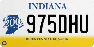 IN license plate 975DHU