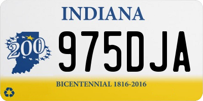 IN license plate 975DJA