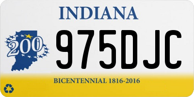 IN license plate 975DJC