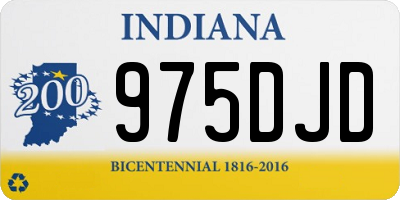 IN license plate 975DJD