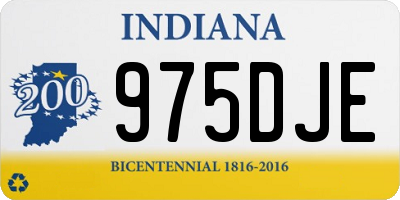IN license plate 975DJE