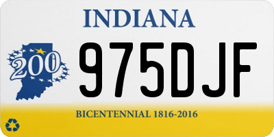 IN license plate 975DJF
