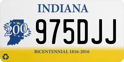 IN license plate 975DJJ