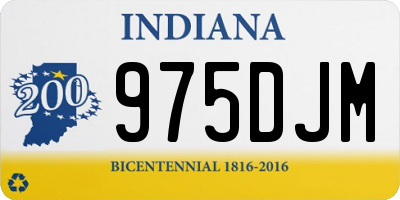 IN license plate 975DJM