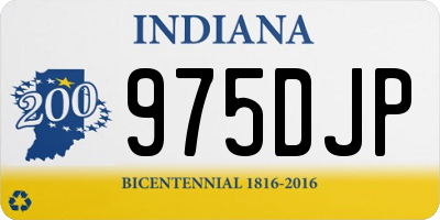IN license plate 975DJP