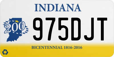 IN license plate 975DJT