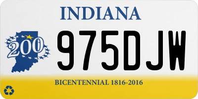 IN license plate 975DJW