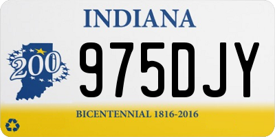 IN license plate 975DJY