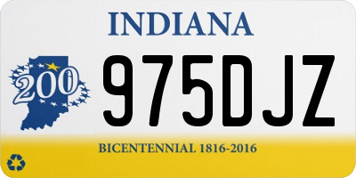 IN license plate 975DJZ