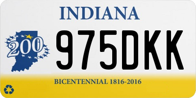 IN license plate 975DKK