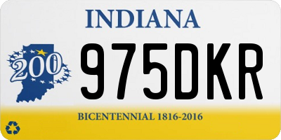 IN license plate 975DKR