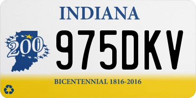 IN license plate 975DKV