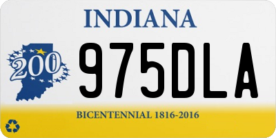 IN license plate 975DLA