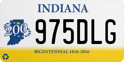 IN license plate 975DLG