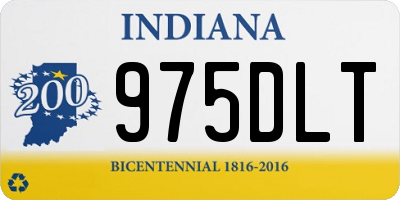 IN license plate 975DLT
