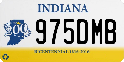 IN license plate 975DMB