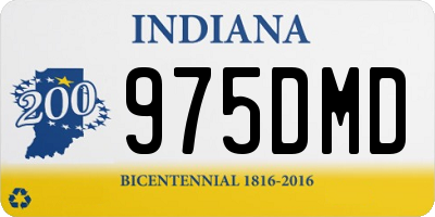 IN license plate 975DMD