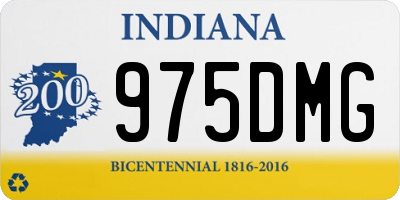 IN license plate 975DMG
