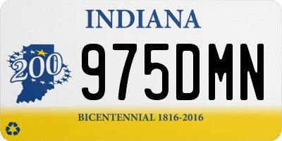 IN license plate 975DMN