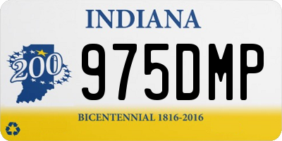 IN license plate 975DMP