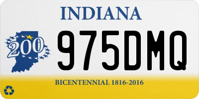 IN license plate 975DMQ