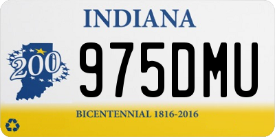 IN license plate 975DMU