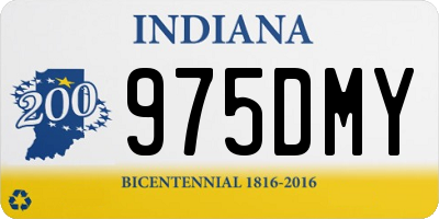 IN license plate 975DMY