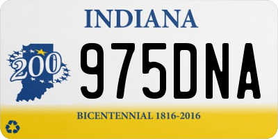 IN license plate 975DNA