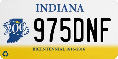 IN license plate 975DNF