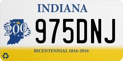 IN license plate 975DNJ
