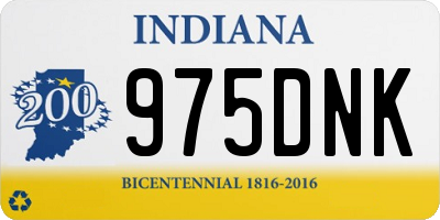 IN license plate 975DNK