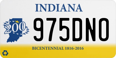IN license plate 975DNO