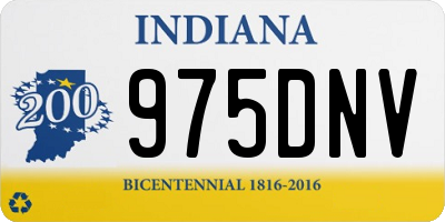 IN license plate 975DNV